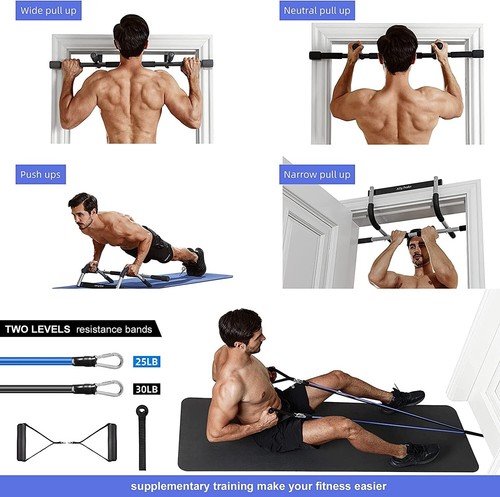 Barra Fitness Para Ejercicios De Torso Espalda Brazos Hombros Gimnasio En Casa. - Picture 8 of 8