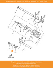 YAMAHA Stopper Lever Assy, 10V-18140-00 OEM RD125LC DT125 DT125R DT125LC YFS200