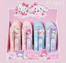 4pcs San Rio Cute Cartoon Mechanical Pencils Sketch Writing  Stationery 0.5 mm