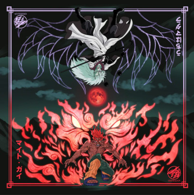 Brand New! 2 Player Guy Vs Sage Of The Six Paths Full Color Cloth Playmat