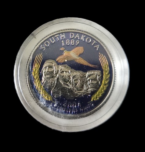 2006 Set Of 5 Colorized State Quarters in CAPSULES Gem Brilliant UNCIRCULATED - Picture 6 of 7