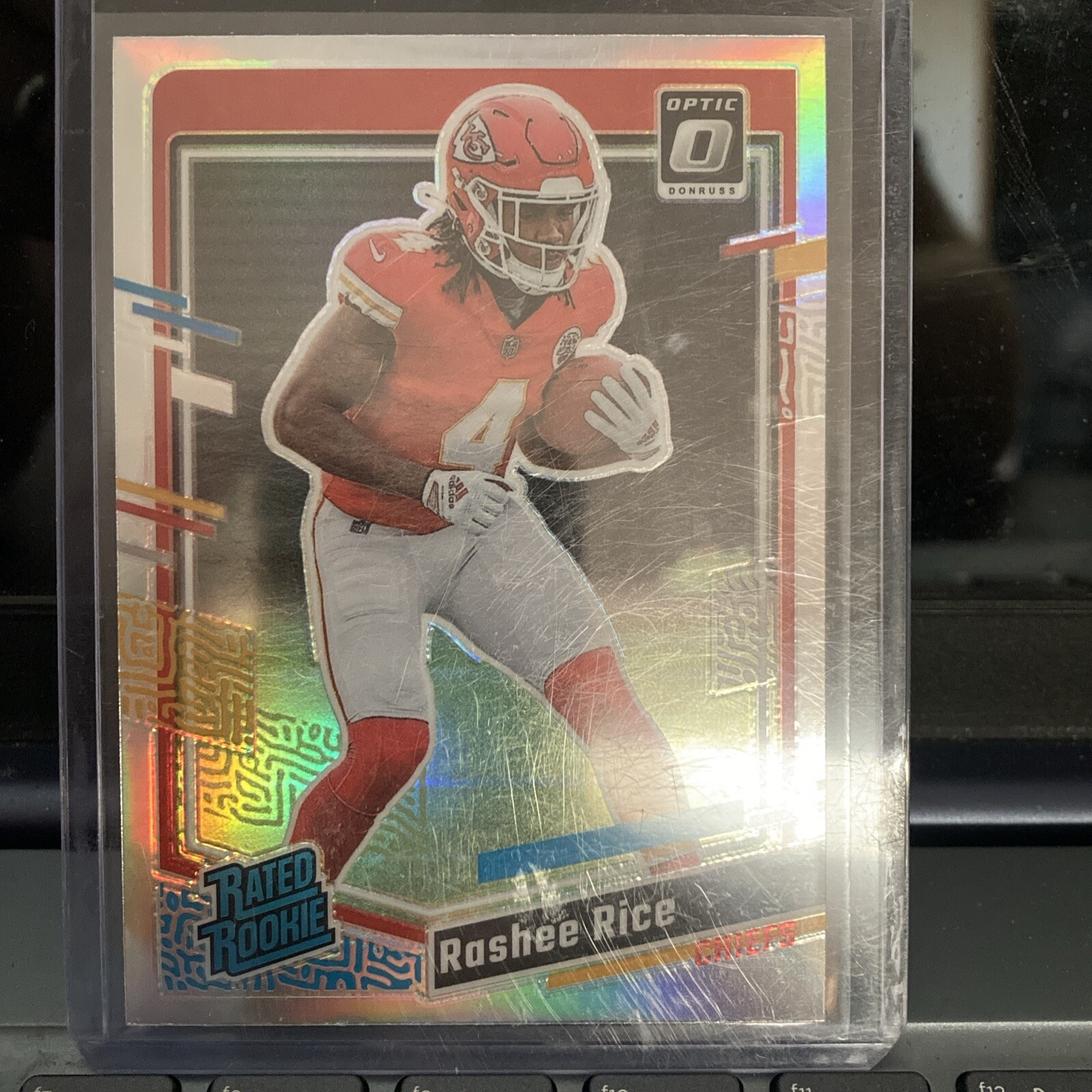 Rashee Rice 2023 Donruss Optic Silver Holo Prizm RC #257 Kansas City Chiefs