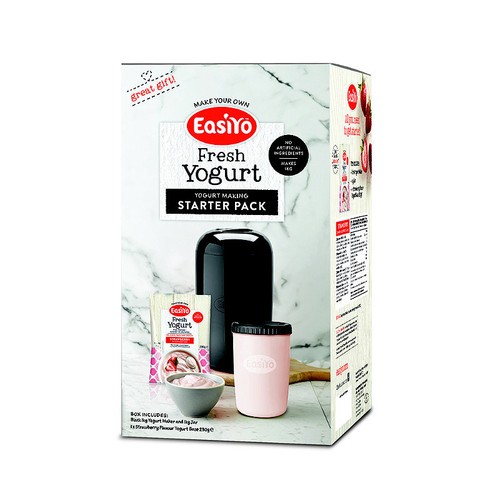 EasiYo 1kg Yoghurt Maker Black and 1 Sachet Starter Kit eBay