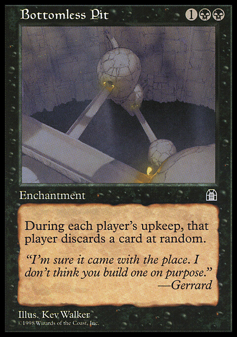 MTG Magic the Gathering Bottomless Pit (51/143) Stronghold LP