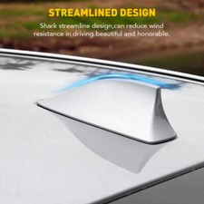 For 2011-2016 Kia Forte 4dr Shark Fin Cover Silver Car Roof Antenna Universal Us For 2011-2016 Kia Forte 4dr Shark Fin Cover Silver Car Roof Antenna Universal Us