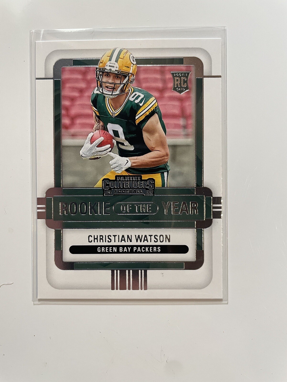 Christian Watson ROY-CWA Packers 2022 Contenders Football Rookie of Year
