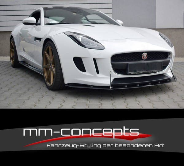 Cup Spoilerlippe TIE Bars FüR Jaguar F-Type Frontspoiler Spoilerschwert Lippe-image