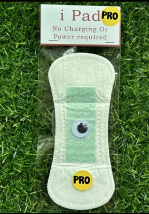 Funny iPad Eye Pad Pro Prank Sanitary Towel Mac Tablet Secret Santa Gift-image