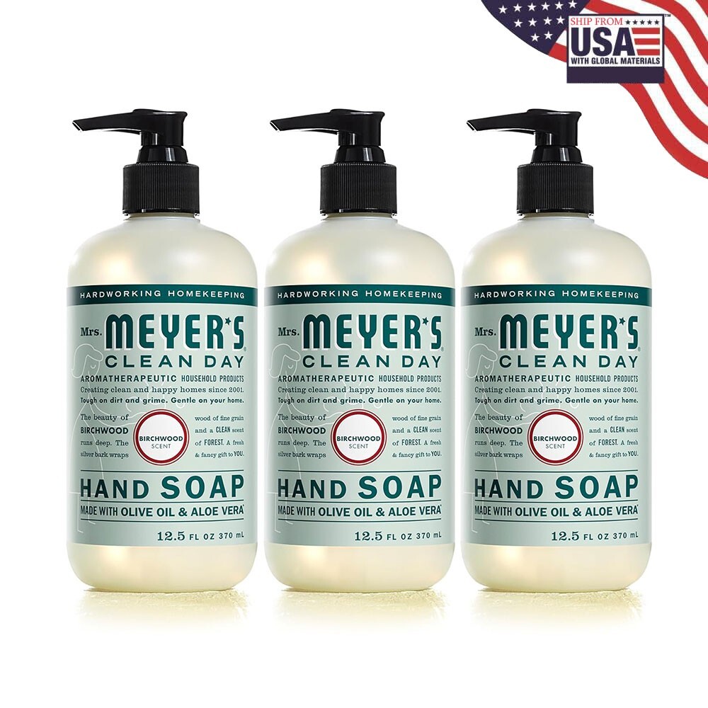 Refreshing Mrs Meyer’s Essential Oil Hand Soap 12.5 oz 3-Pack