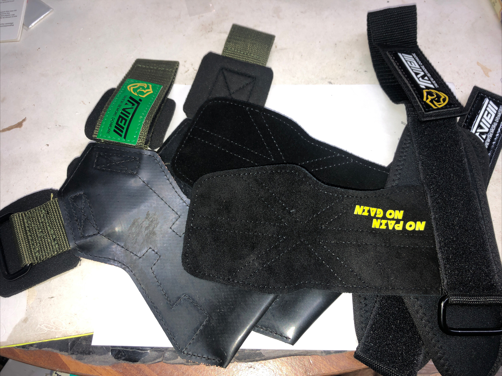 2 Sets Left Right  Taview Bemore Do More Weightlifting Power Lifter Straps FR