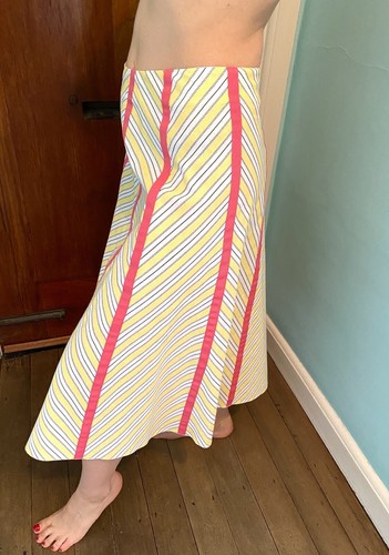 Vtg A-Line Midi Skirt - Designer Hand-Made - UK 8 / Euro 34 - Perfect - Picture 3 of 10