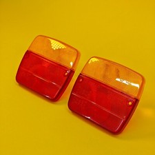 Replacement LENS for AJBA FP11 or FP18 Rear Trailer Lamp Light Daxara Erde 2Pcs