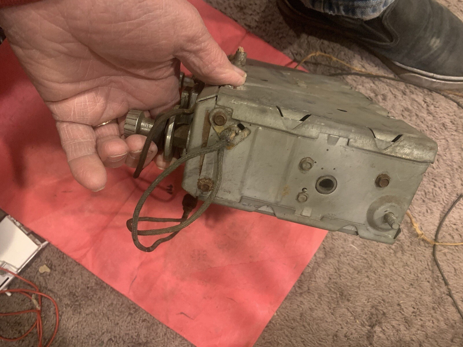 1955-56 Chevy Chevrolet Push Button Radio W/SPEAKER/AMP Bel Air Nomad 210 150