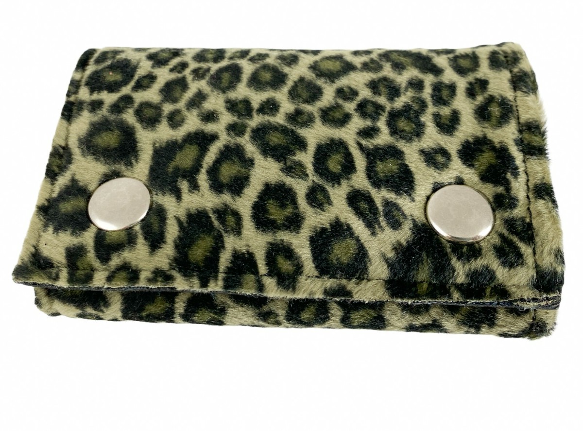 Leopard Bikers wallet with chain Punk Rock Goth Rockabilly Red