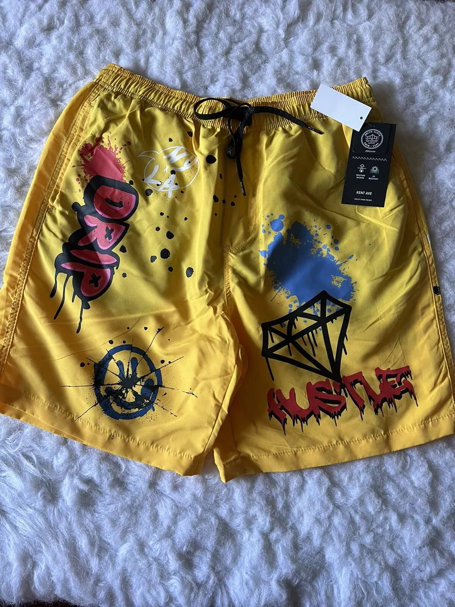 Brooklyn Cloth Swim Trunks Mens Medium Shorts Drawstring Lined