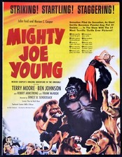 MIGHTY JOE YOUNG 1949 Terry Moore, Ben Johnson, Robert Armstrong TRADE ADVERT