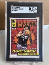 Anthony Edwards 2021 Net Marvels Donruss Press Proof Graded SGC 9.5 Timberwolves
