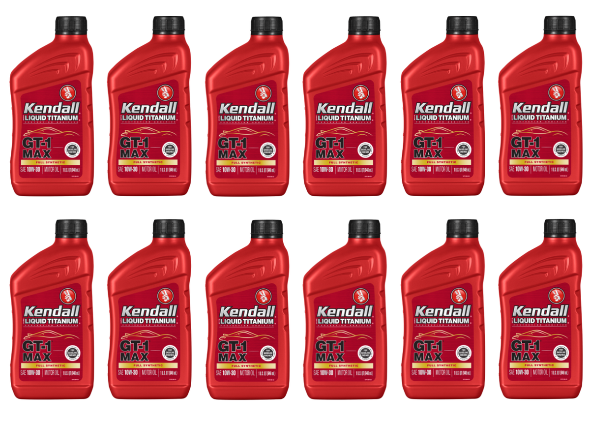 Kendall 10W30 GT-1 Max Motor Full Syn Oil with Liquitek; Case 12
