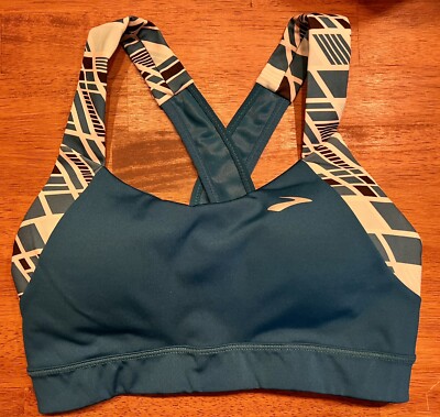 BROOKS Uplift Crossback Sports Running Bra Turquouse Women's