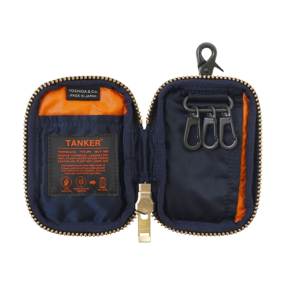 PORTER TANKER KEY PACK Key Case 622-15155 IRON BLUE Yoshida PORTER TANKER KEY PACK Key Case 622-15155 IRON BLUE Yoshida