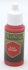 Army Painter WP1106 Lava Orange 18ml Bottle Warpaints Acrylic Paint Bright Hot