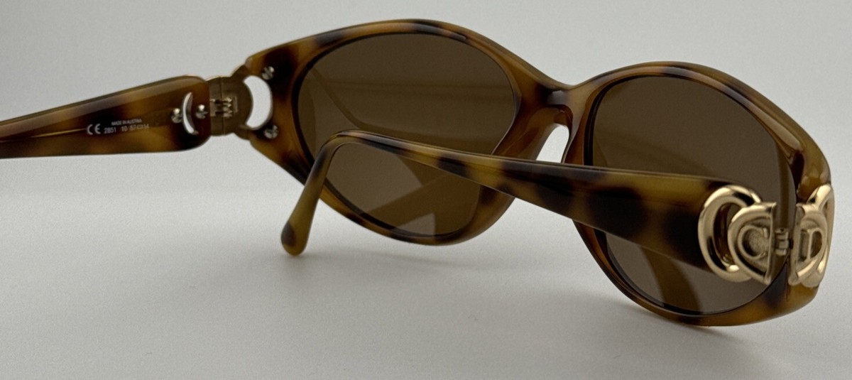 2851 度なし サングラス ディオール Dior Christian 30 90's Austria 57-14 Sunglasses 80 2851 Dior Christian Authentic 小物