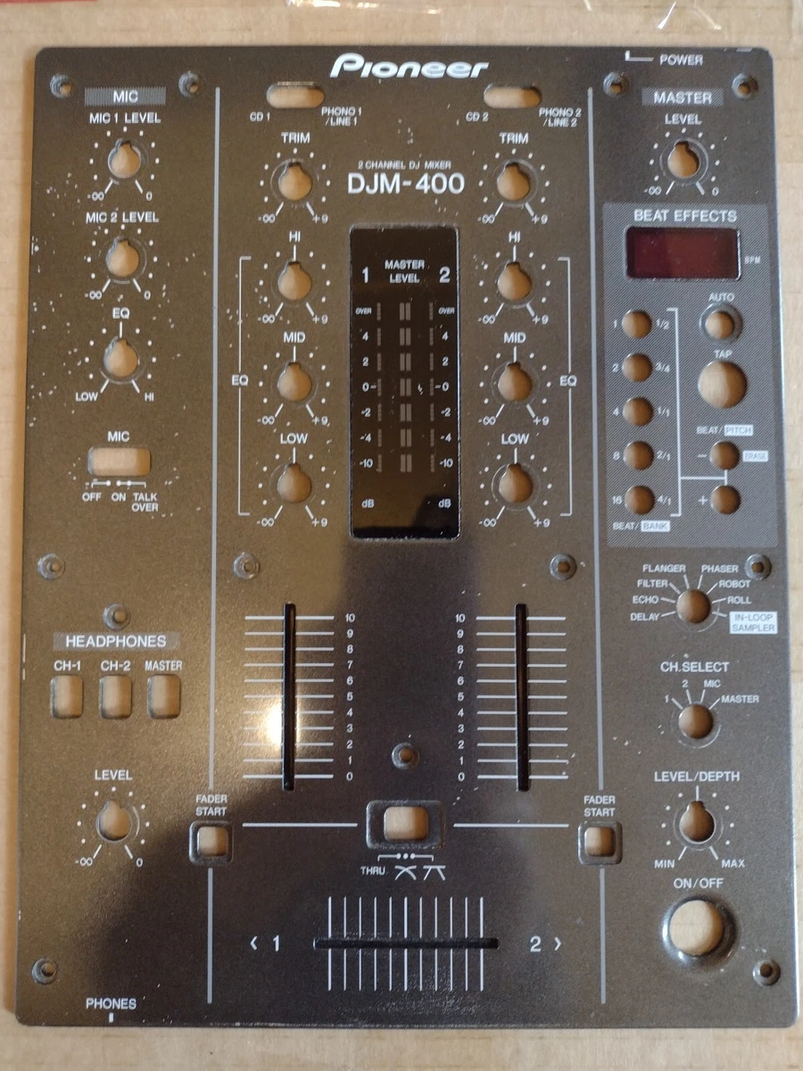 Pioneer DJM 400 PART: FRONT PLATE PANEL DNB1138 | eBay