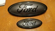 2015-17 Ford F150 Platinum Grill & tailgate magnetic & black emblems. 9.5" & 5" 