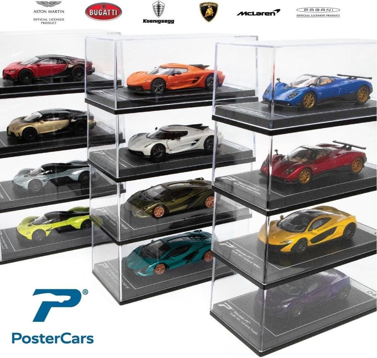 PosterCars 1:64 Scale Hypercar League Collection Diecast No 1-24