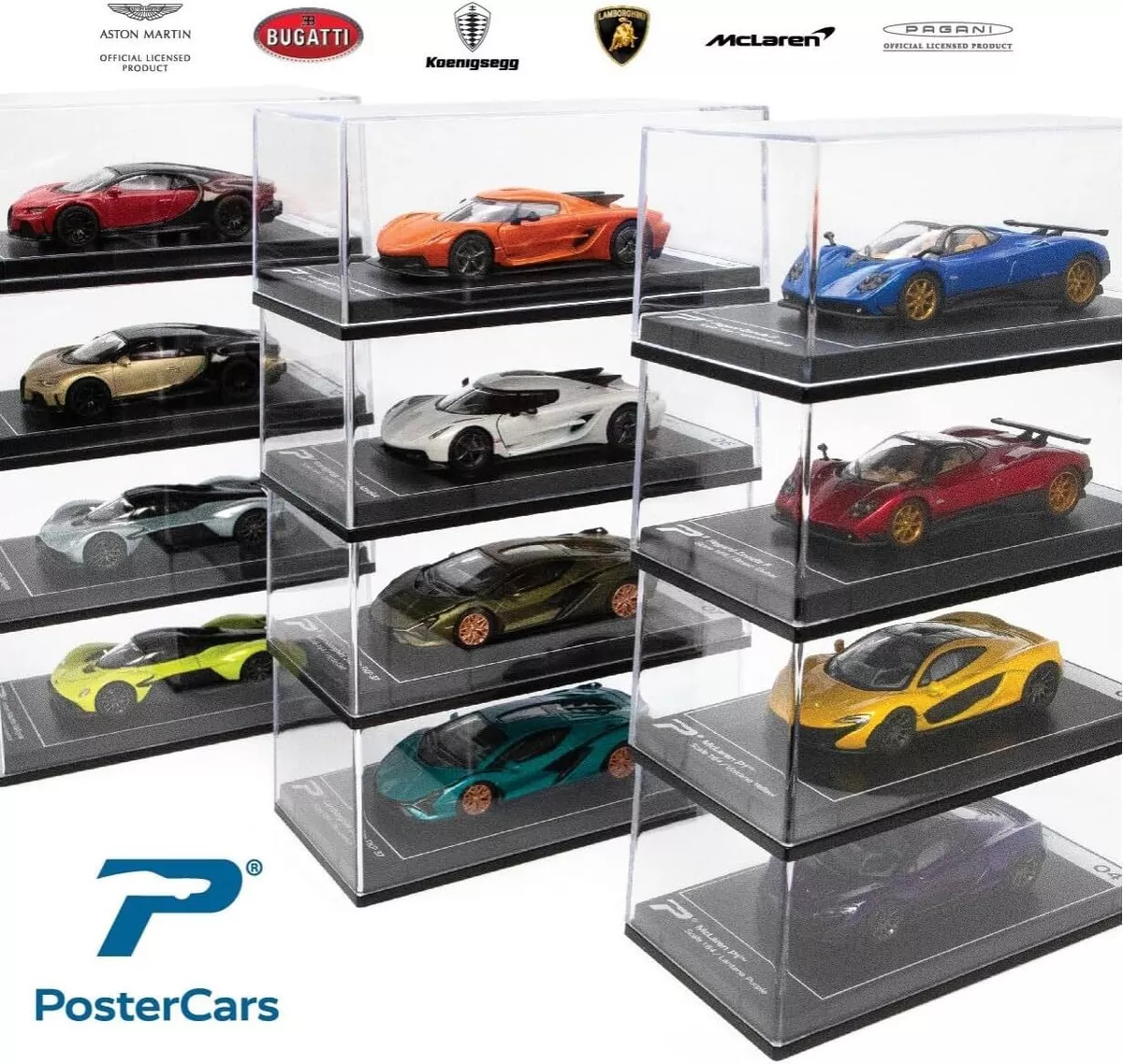 PosterCars 1 64 Scale Hypercar League Collection Diecast No 1 18 Choose Number