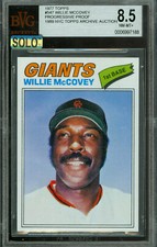1977 TOPPS LOA #547 WILLIE McCOVEY HOF PROOF BGS 8.5 MAC SOLO FINEST $750 CARD *