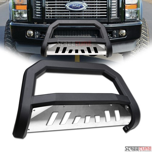 Matte Black Bull Bar & Skid Plate For 2008-2010 Grand Cherokee – GTRacers