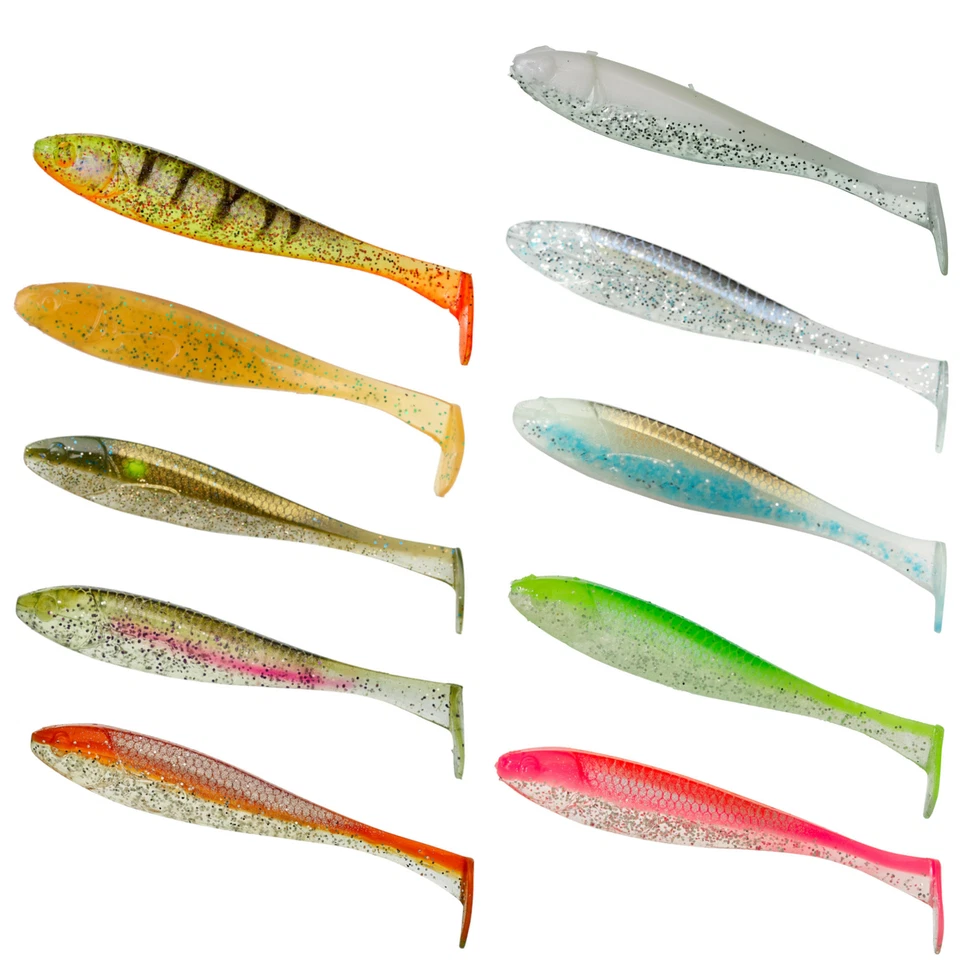 Illex Magic Slim Shad 6,5cm 2,1g - 7 Gummifische, Barschköder, Raubfischköder