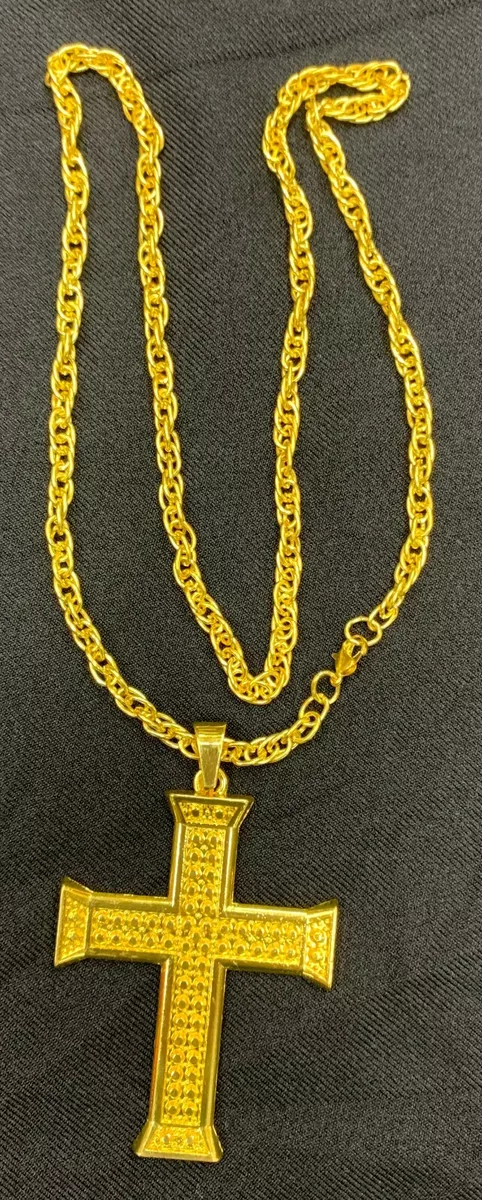 Gangster cross best sale necklace