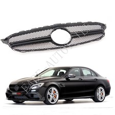 SPORT GRILL KÜHLERGRILL GLANZ SCHWARZ FÜR MERCEDES W205 S205 A205 C205
