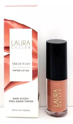 Laura Geller Treat N Go Tinted Lip Oil FINISH LINE 0.13oz /3.8mL Full Size