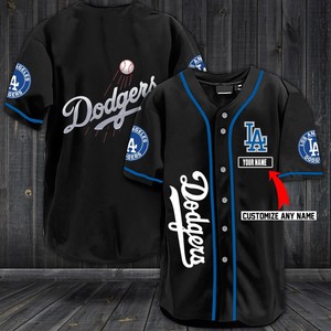 black dodgers baseball jersey