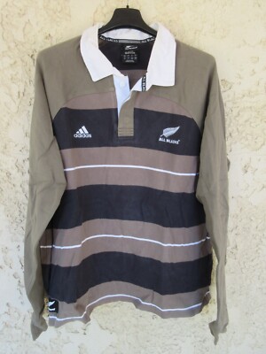 Maillot Rugby Vintage All Blacks Nouvelle-Zélande - Blanc - Taille XXL - Occasion Collector