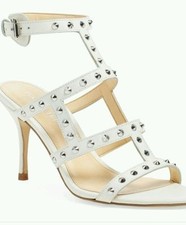Ivanka Trump Gemina white Studded Strappy San...