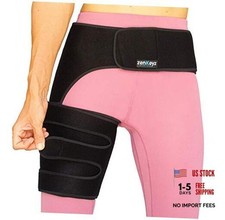 Copper-Infused Hip Brace  Thigh Support - Adjustable Copper Infused, Right