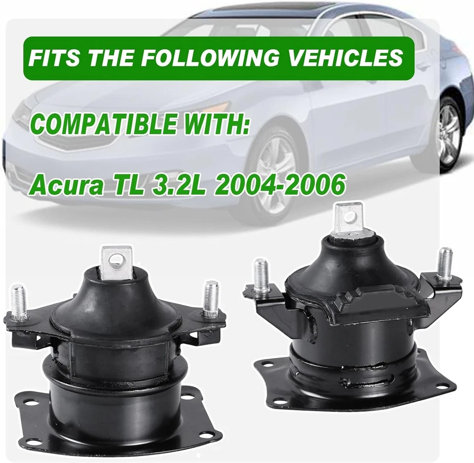 Montaje motor compatible con Acura TL 3.2L 2004 2005 2006 negro Foto 2 de 4