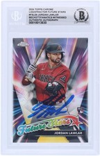 Jordan Lawlar Diamondbacks Signed 2024 Topps Chrome #FSLE-6 BAS Rookie Card