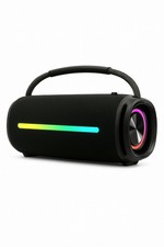 Portable Bluetooth Speaker 50W IPX6 Bass LED 4000mAh Wireless Black
