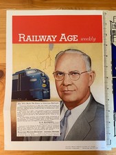 NOS EMD Electro-Motive GM Locomotive CE&I Railway Age Cover 1956