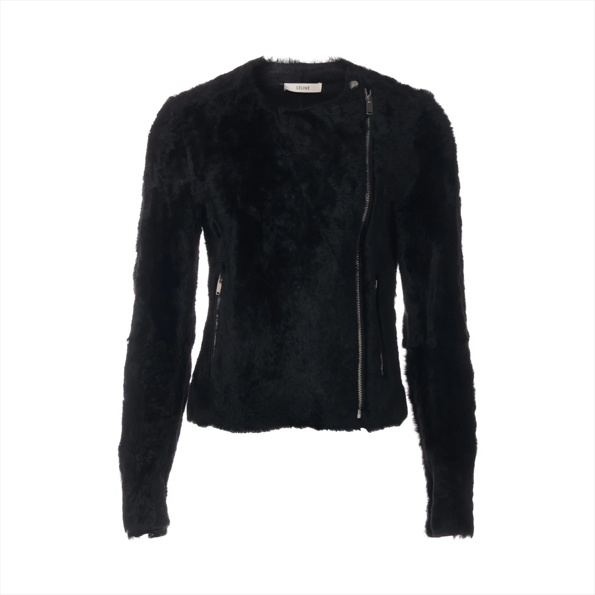 Celine Lam Giacca di Pelle 34 Donna Nero