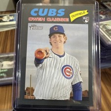 2026 Topps Heritage Owen Caissie #88 RC Dark Gray Parallel SP - Cubs/Marlins