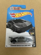 HOT WHEELS LAMBORGHINI HURACAN LP 620-2 SUPER TROFEO GREY LONG CARD 2016