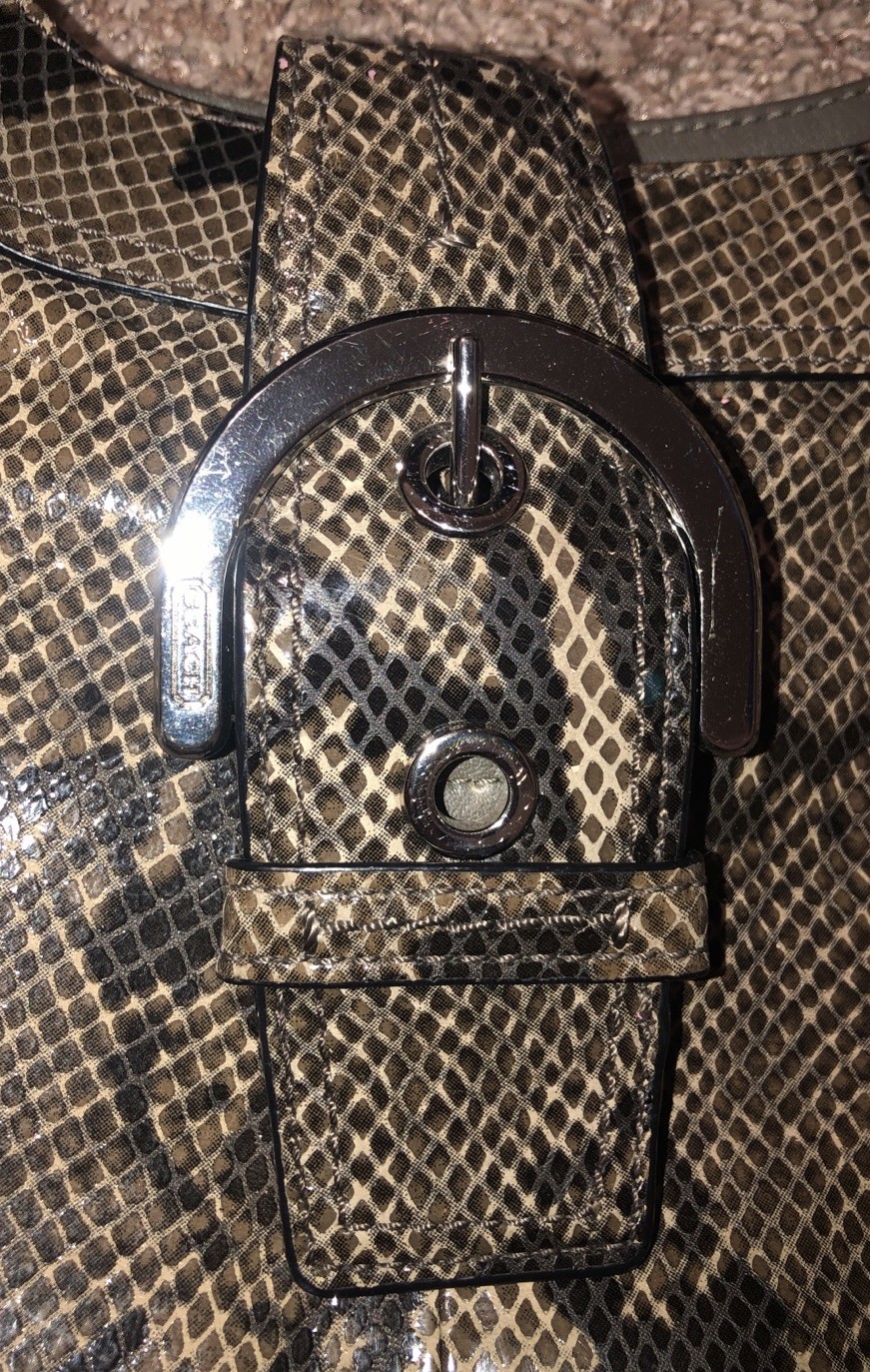 Coach Soho Lynn Python Snakeskin Embossed Leather… - image 6