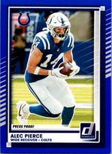 2025 Donruss #243 Alec Pierce Press Proofs Blue