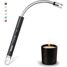 Feuerzeug elektrisch USB winddicht LED-Display Kerzen Gasherd Grill